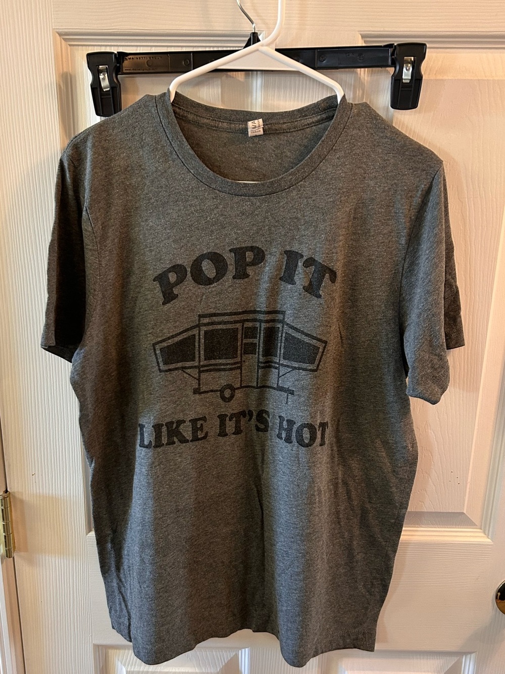 Charcoal Gray Short-Sleeve 'POP IT' Camper Graphic Tee